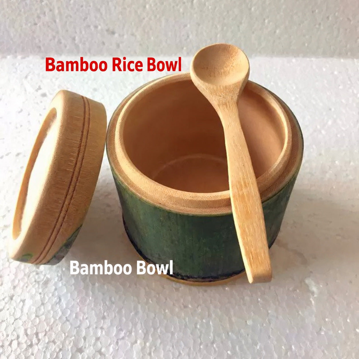 Fresh Bamboo Steamer Tube with Spoon
