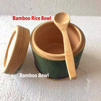 Fresh Bamboo Steamer Tube with Spoon