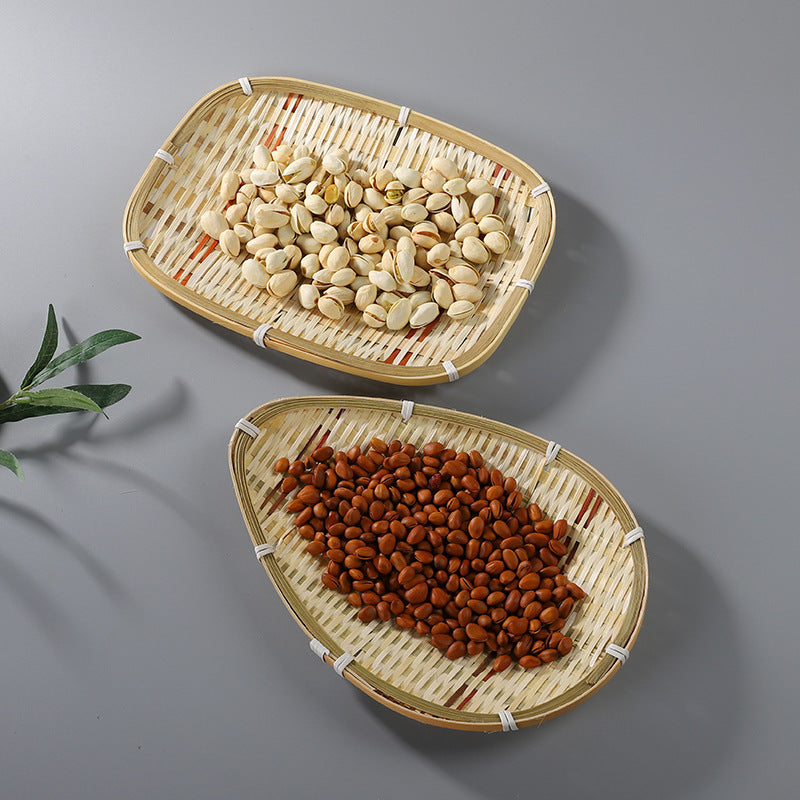 Bamboo Snack Tray, Four Shapes