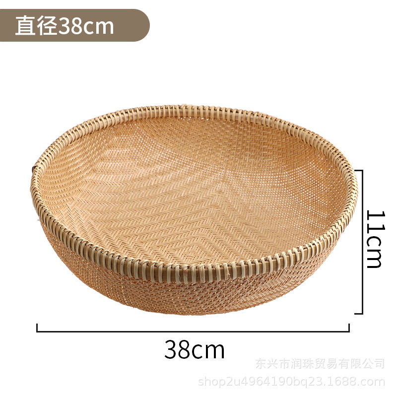Golden Bamboo Fine-Mesh Sieve Tray