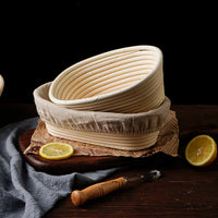 Rattan Bread Proofing Basket with Liner