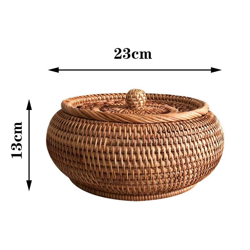 Rattan Storage Box with Lid
