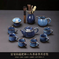Jun Kiln Side-Handle Teapot Tea Set