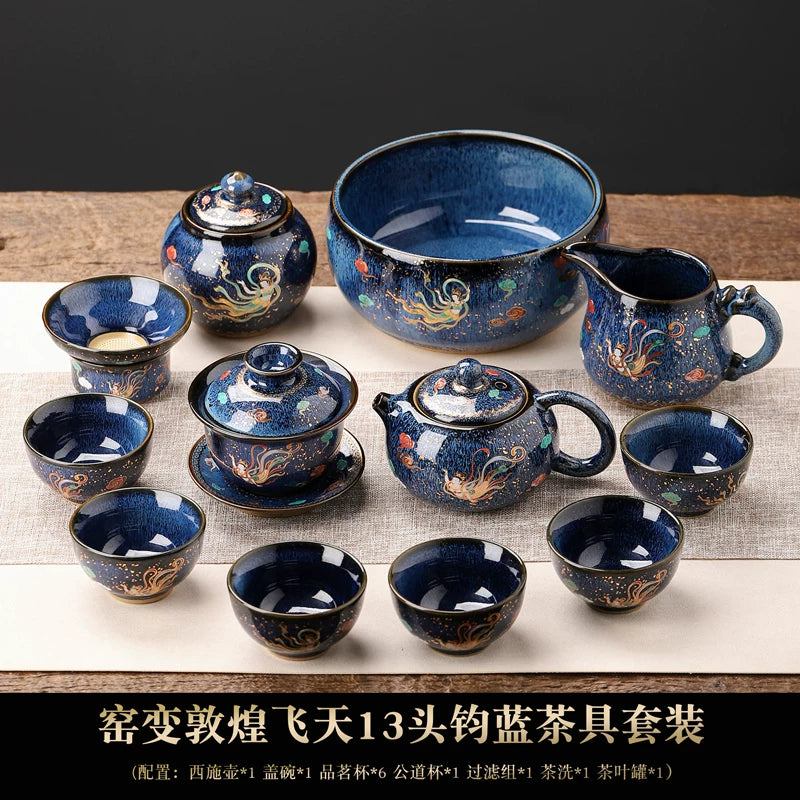 Dunhuang Flying Apsara Automatic Tea Set