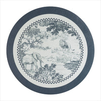 复古花卉油画系圆形西餐垫 咖啡杯圆垫 PVC印花防水防油高档餐垫