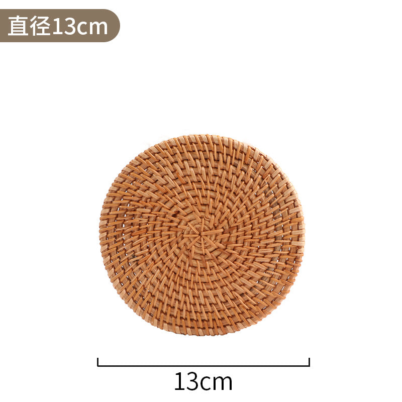 Handwoven Rattan Coaster
