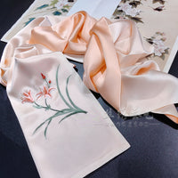 Su Embroidered Mulberry Silk Qipao Scarf