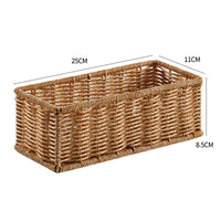 Handwoven Rattan Round Basket