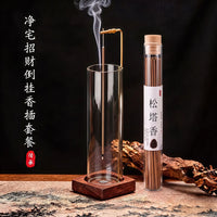 玻璃倒挂香插线香底座家用不落灰香插创意香夹熏香固定器香底托盘