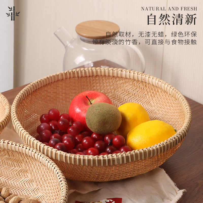Golden Bamboo Fine-Mesh Sieve Tray