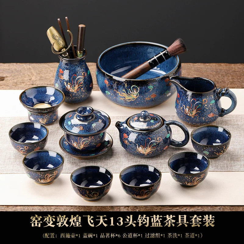 Dunhuang Flying Apsara Automatic Tea Set