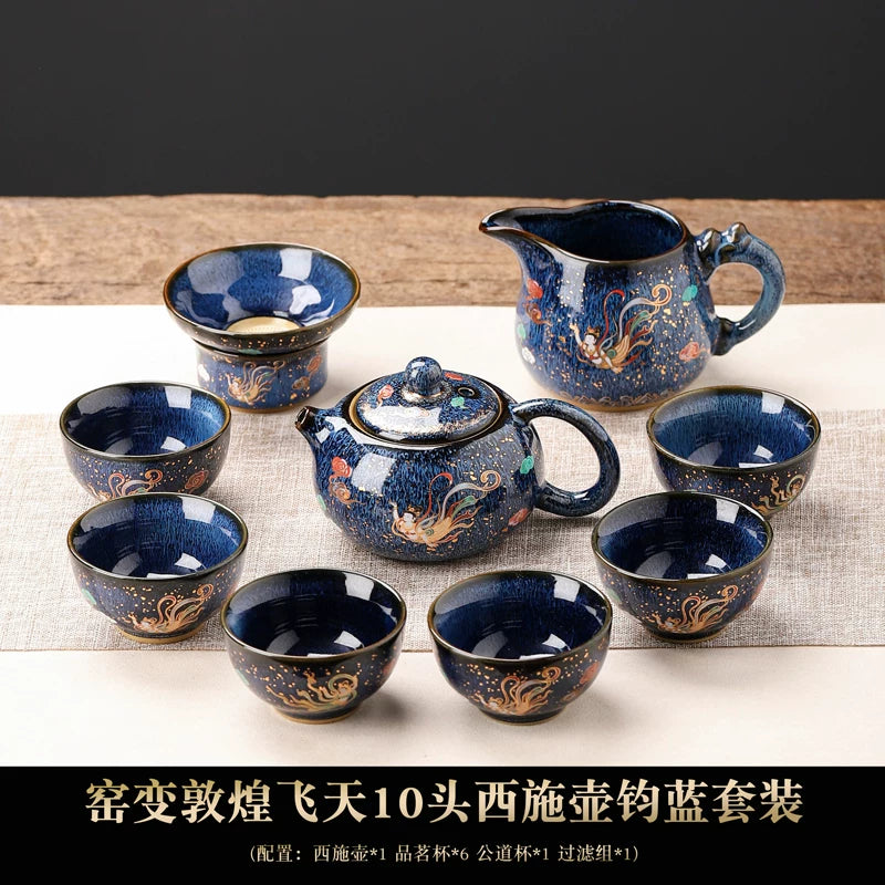 Dunhuang Flying Apsara Automatic Tea Set