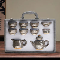 Jian Ware Kung Fu Tea Set with Orchid