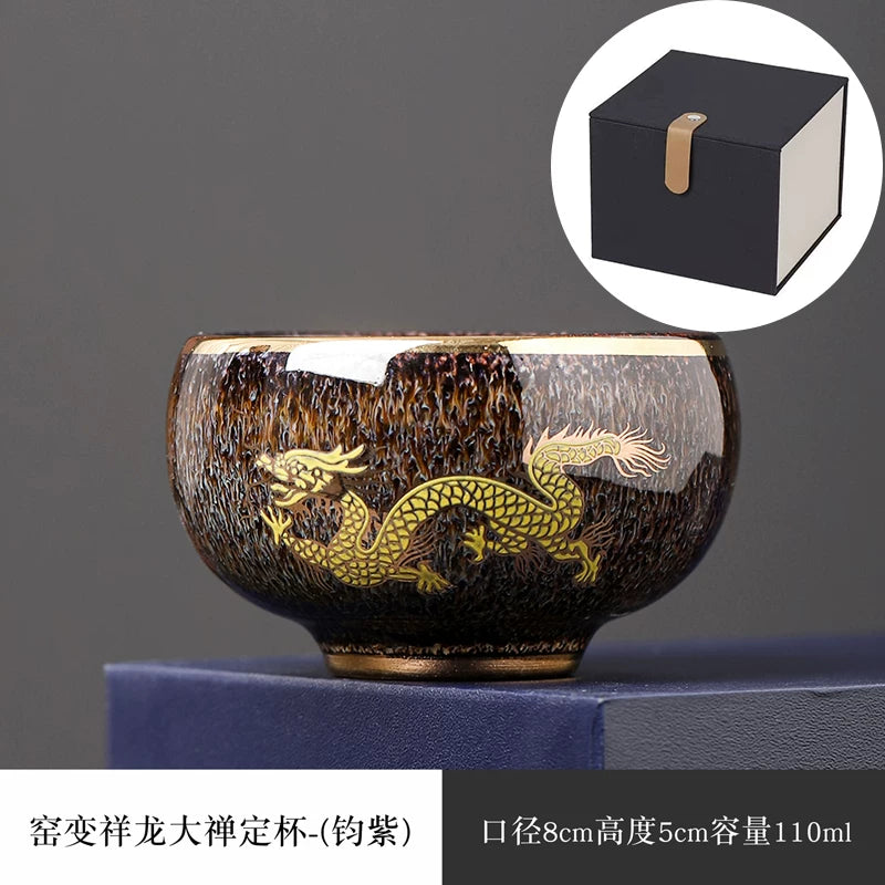 Auspicious Dragon Gilded Teacup