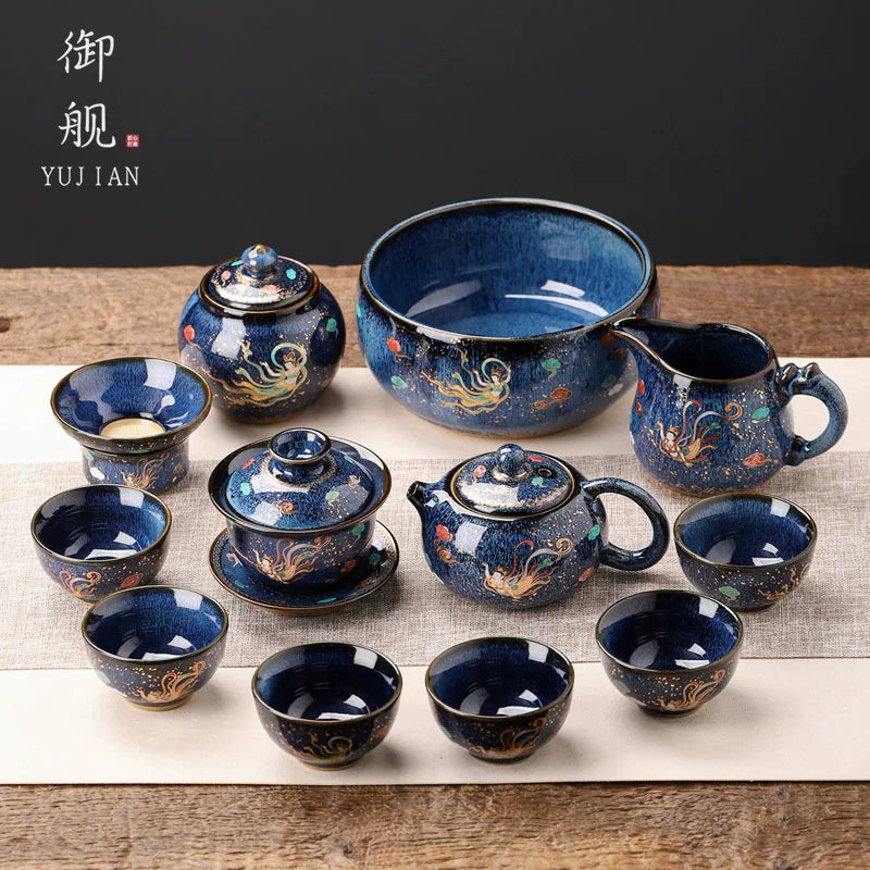 Dunhuang Flying Apsara Automatic Tea Set