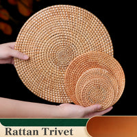 Rattan Coaster & Trivet
