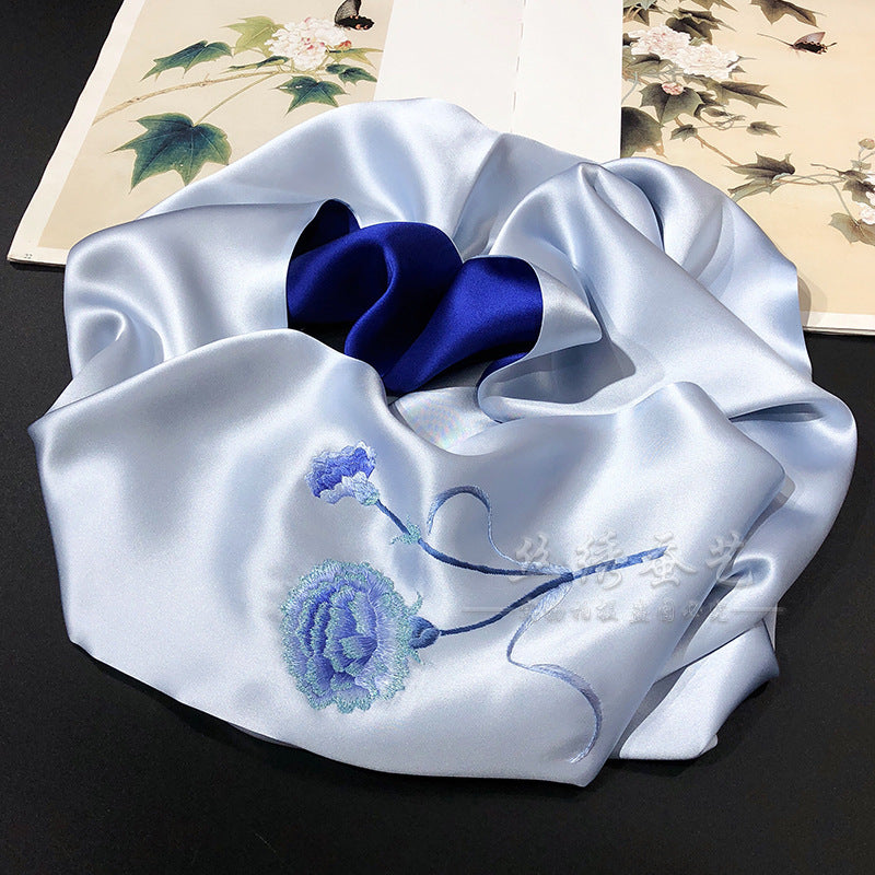 Suzhou Su Embroidery Silk Scarf