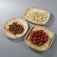 Small Bamboo Tea Snack Plate