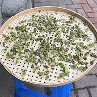 Round Bamboo Sieve with Holes