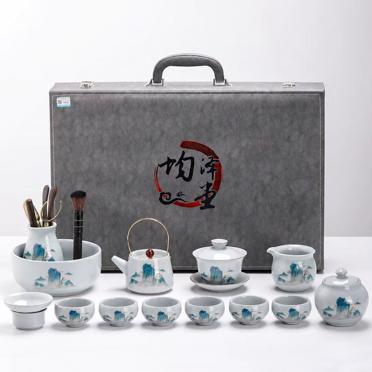 Ge Kiln Thousand Li Landscape Tea Set