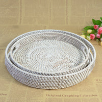 Rattan Tray with Handles