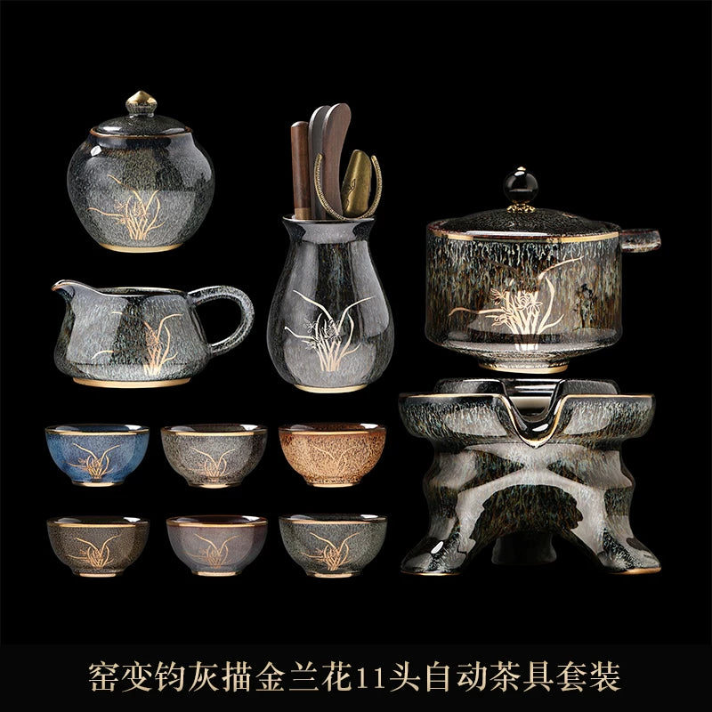 Kiln-Change Automatic Tea Set Stone Mill