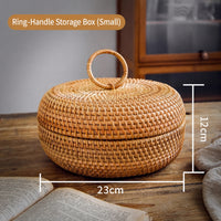 Rattan Lidded Storage Box