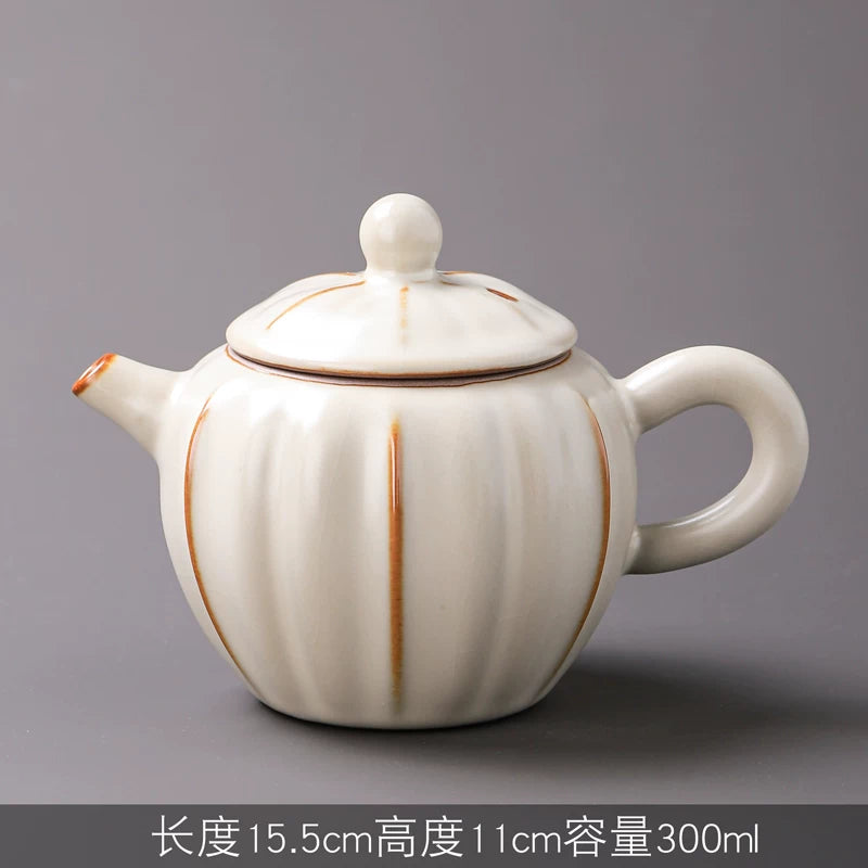 Ru Kiln Tea Set with Tea Tray