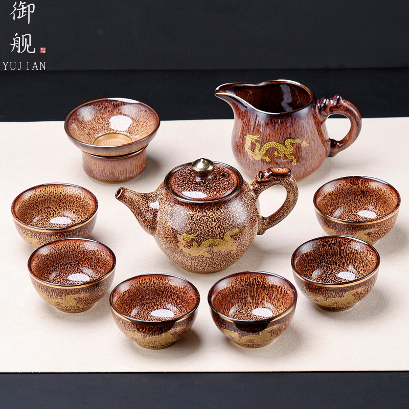 Golden Dragon Gilded Tea Set