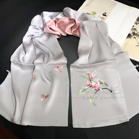 Su Embroidery Mulberry Silk Shawl with Frog Button