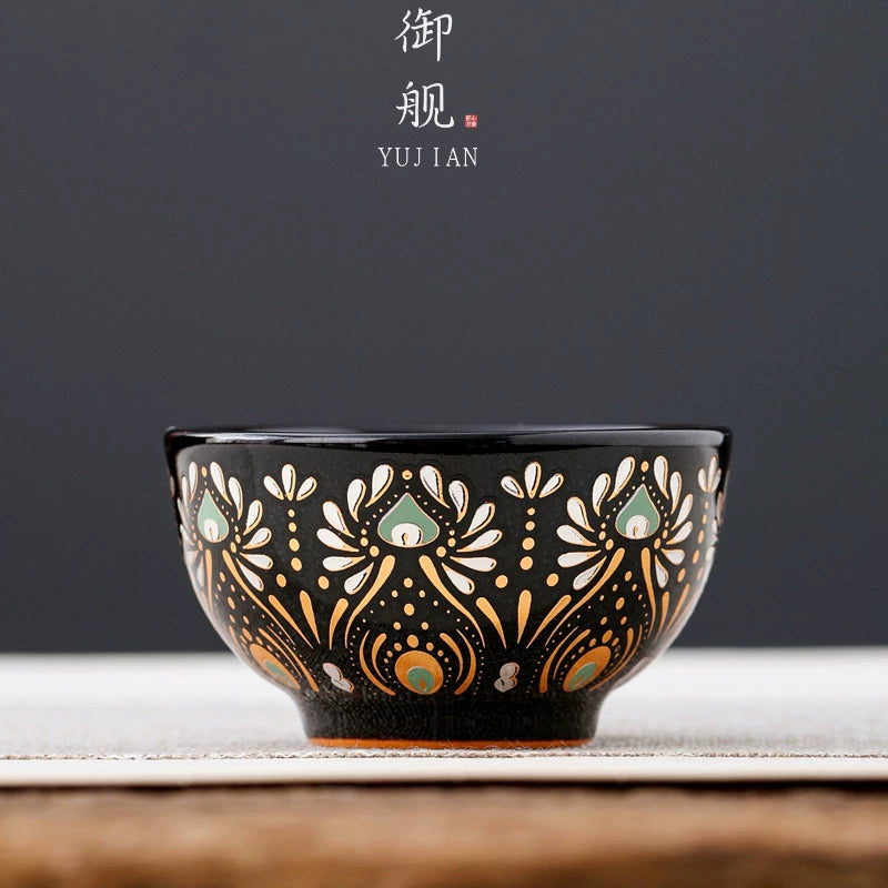 Silk Road Apsara Starry Blue Cup