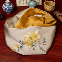 100% Mulberry Silk Su Embroidery Long Scarf