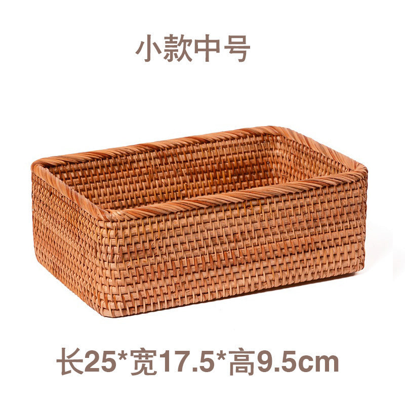 Rattan Fruit Tray, Wave & Square Styles