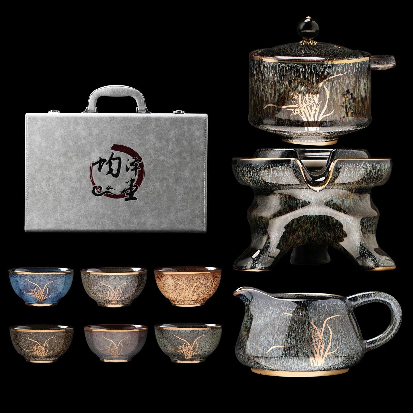 Kiln-Change Automatic Tea Set Stone Mill