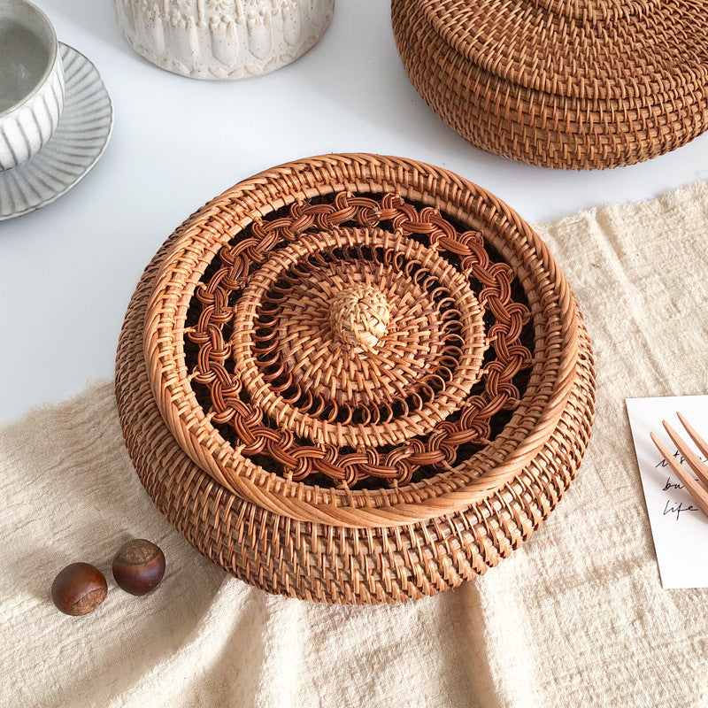 Rattan Candy Box & Temple-Dome Box