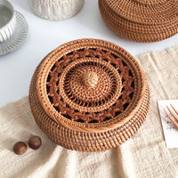Rattan Candy Box & Temple-Dome Box
