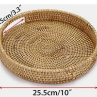 Rattan Trays & Footed Fruit Bowls