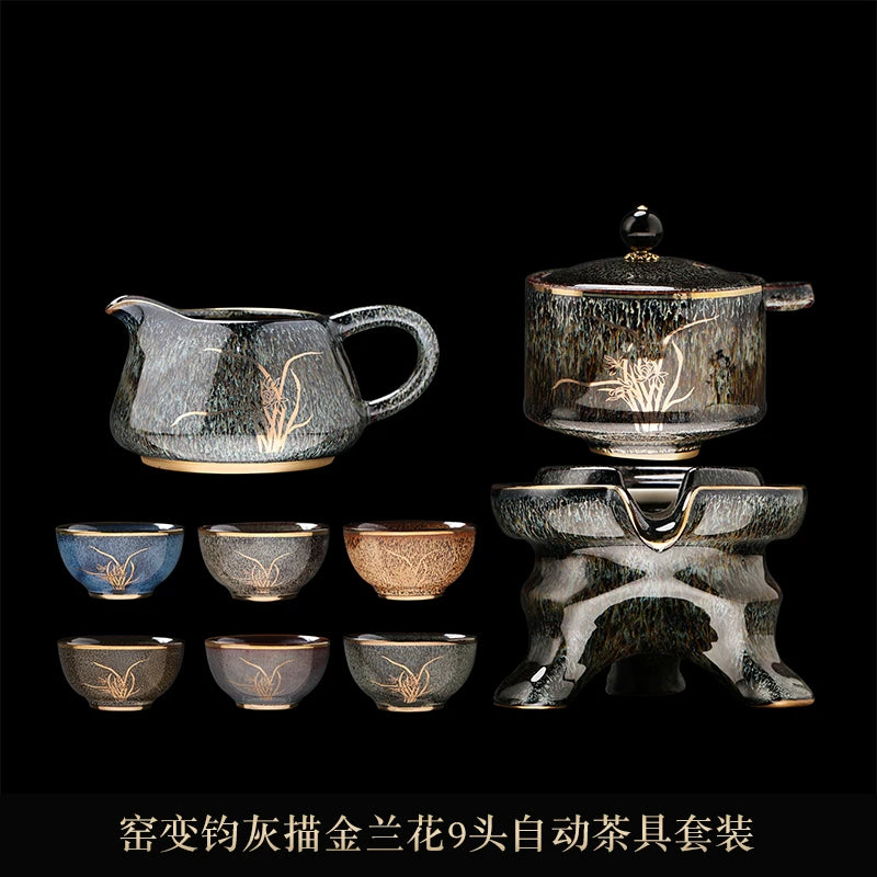 Kiln-Change Automatic Tea Set Stone Mill