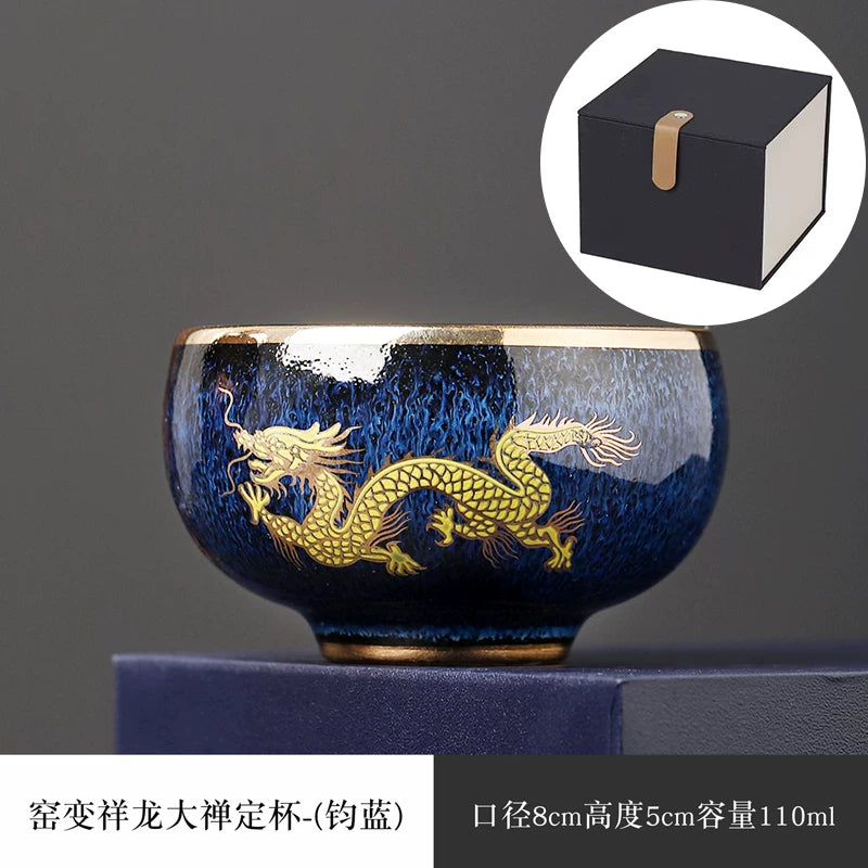 Auspicious Dragon Gilded Teacup