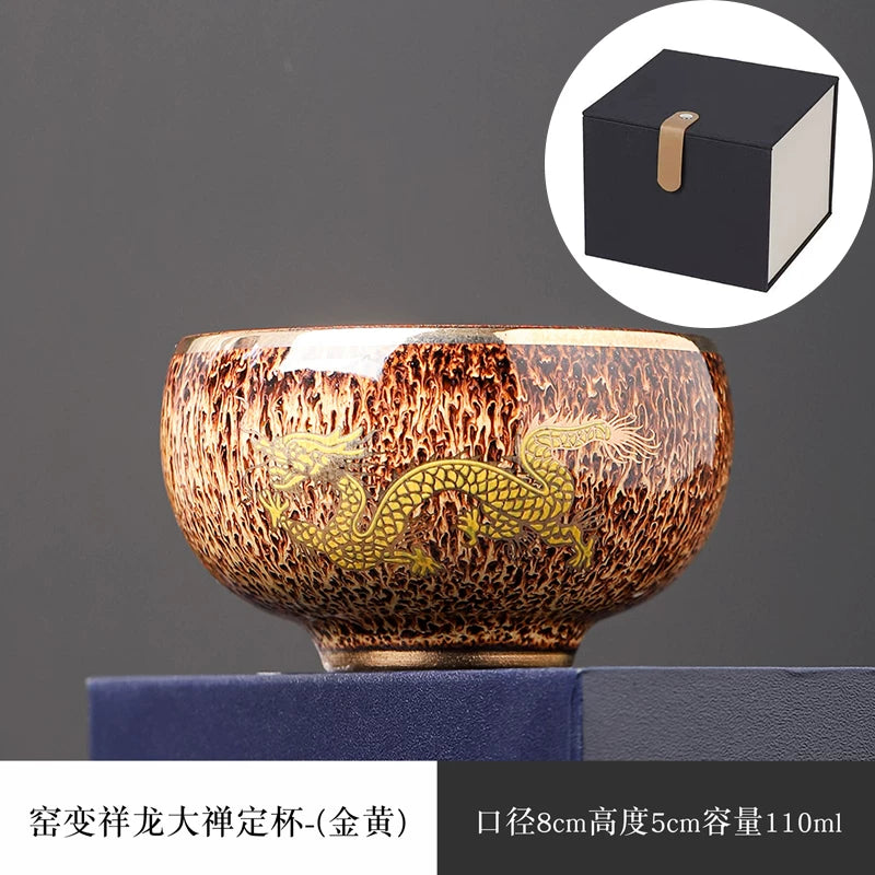 Auspicious Dragon Gilded Teacup