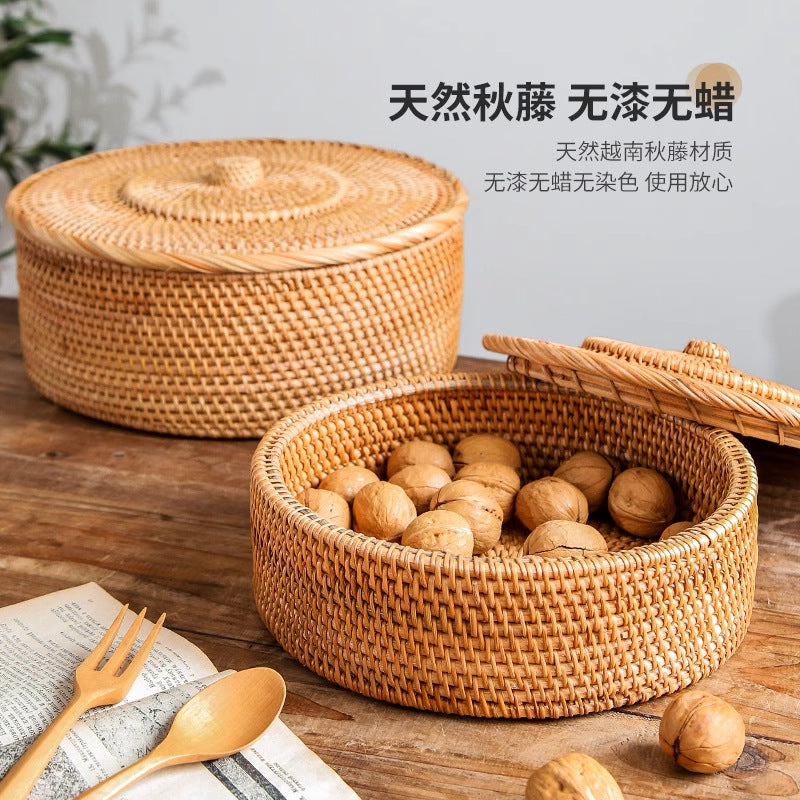 Rattan Storage Box with Lid