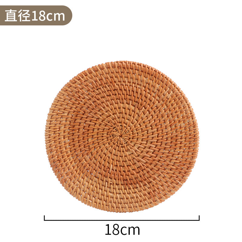 Handwoven Rattan Coaster