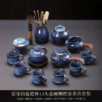 Jun Kiln Side-Handle Teapot Tea Set