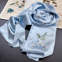 Double-Layer Su Embroidered Silk Scarf