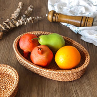 Oval Rattan Fruit Tray