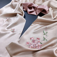 Mulberry Silk Su Embroidered Heritage Scarf