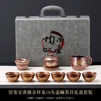 Golden Dragon Gilded Tea Set