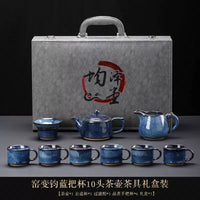 Jun Kiln Side-Handle Teapot Tea Set