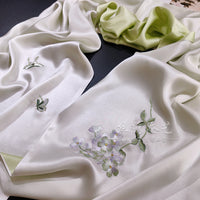 Mulberry Silk Su Embroidered Heritage Scarf