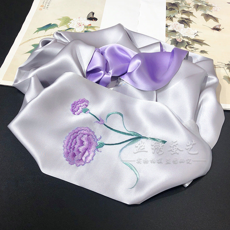 Suzhou Su Embroidery Silk Scarf